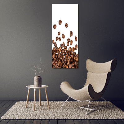 Quadro in vetro acrilico verticale Chicchi di caffè