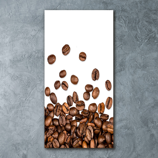 Quadro in vetro acrilico verticale Chicchi di caffè