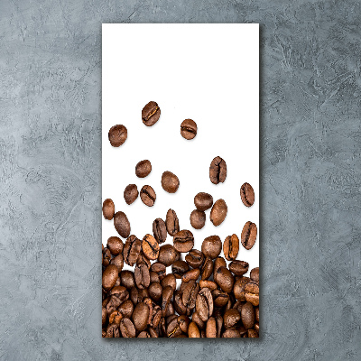 Quadro in vetro acrilico verticale Chicchi di caffè