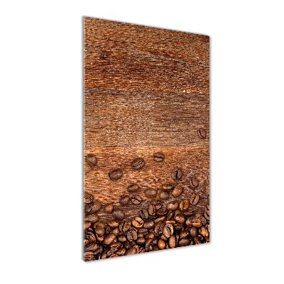 Quadro acrilico verticale Chicchi di caffè