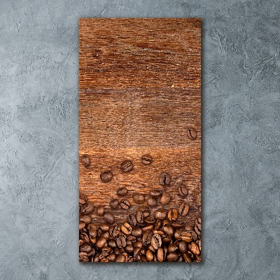 Quadro acrilico verticale Chicchi di caffè