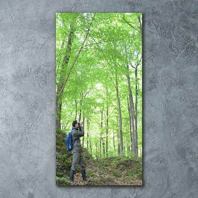 Quadro stampa su vetro acrilico verticale Ornitologo