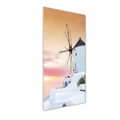 Quadro vetro acrilico verticale Santorini, Grecia