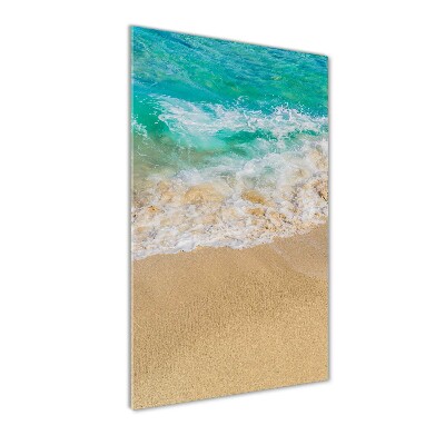 Quadro vetro acrilico verticale Spiaggia e mare