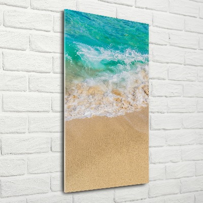 Quadro vetro acrilico verticale Spiaggia e mare