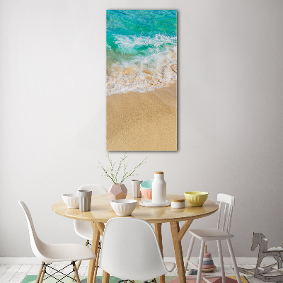 Quadro vetro acrilico verticale Spiaggia e mare