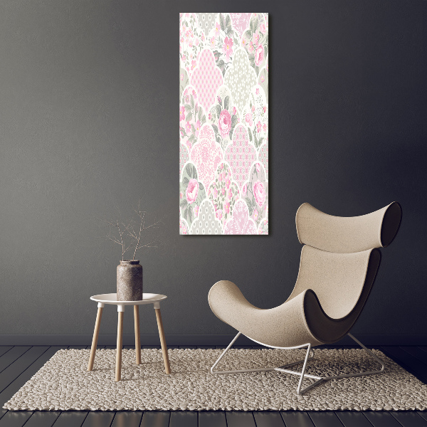 Quadro acrilico verticale Rose