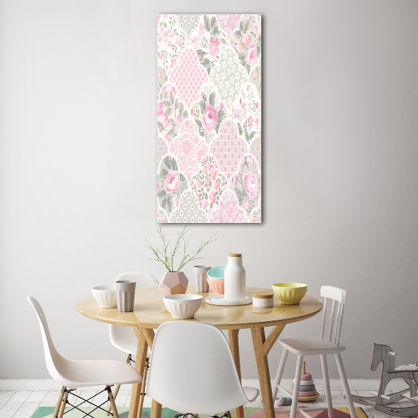 Quadro acrilico verticale Rose