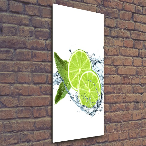 Quadro vetro acrilico verticale Lime