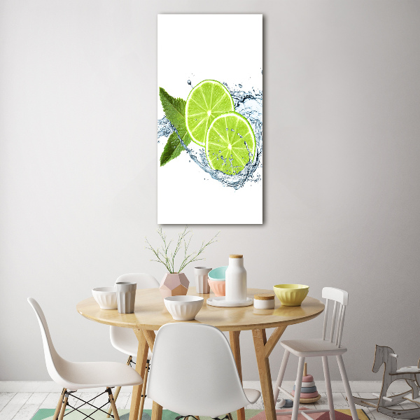 Quadro vetro acrilico verticale Lime
