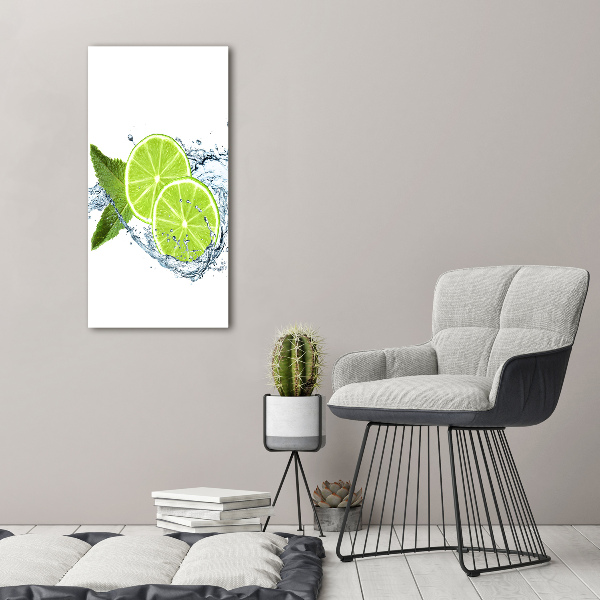 Quadro vetro acrilico verticale Lime