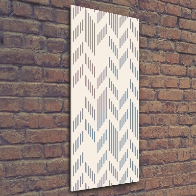 Quadro acrilico verticale Sfondo geometrico