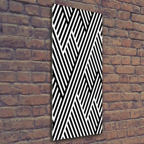 Quadro in vetro acrilico verticale Sfondo geometrico