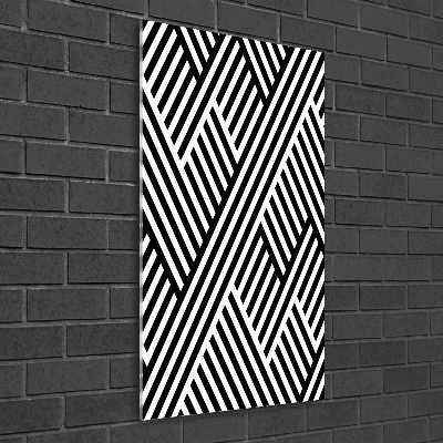 Quadro in vetro acrilico verticale Sfondo geometrico