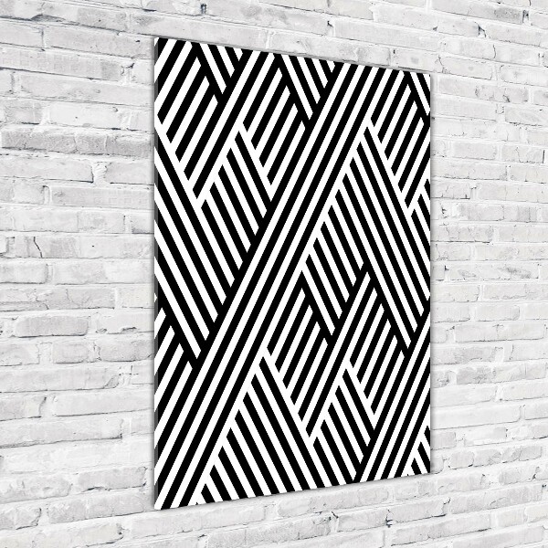 Quadro in vetro acrilico verticale Sfondo geometrico