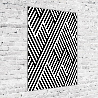 Quadro in vetro acrilico verticale Sfondo geometrico