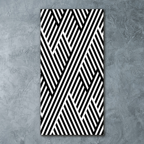 Quadro in vetro acrilico verticale Sfondo geometrico