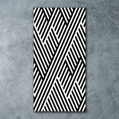 Quadro in vetro acrilico verticale Sfondo geometrico