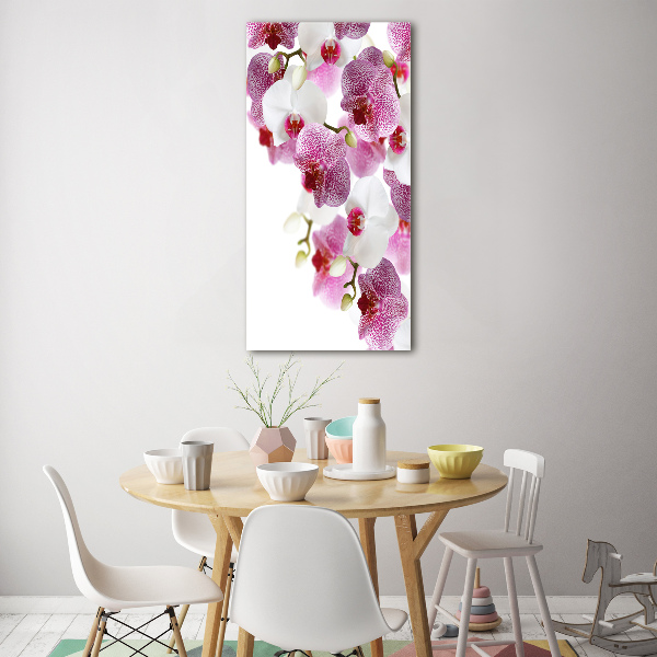 Quadro acrilico verticale Orchidea