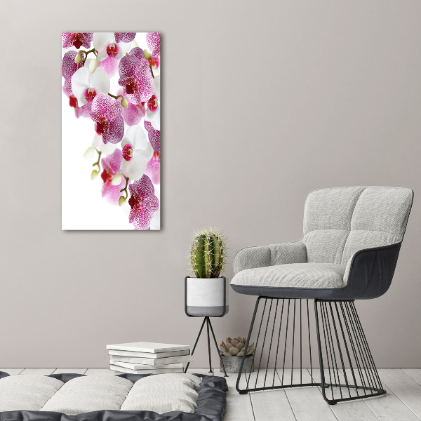Quadro acrilico verticale Orchidea