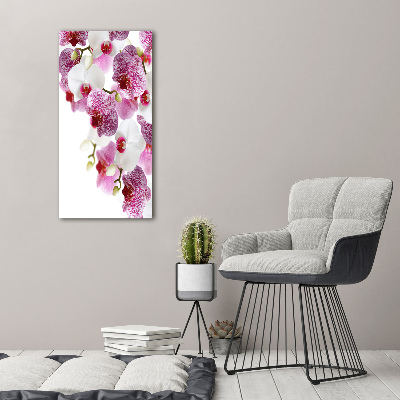 Quadro acrilico verticale Orchidea