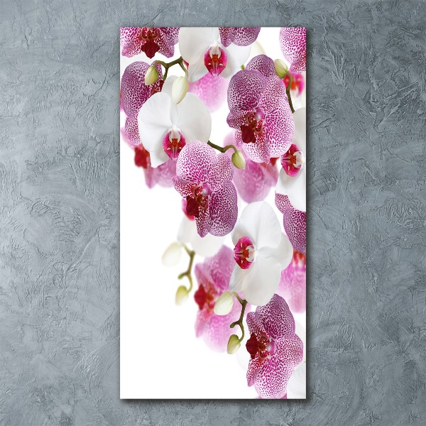 Quadro acrilico verticale Orchidea