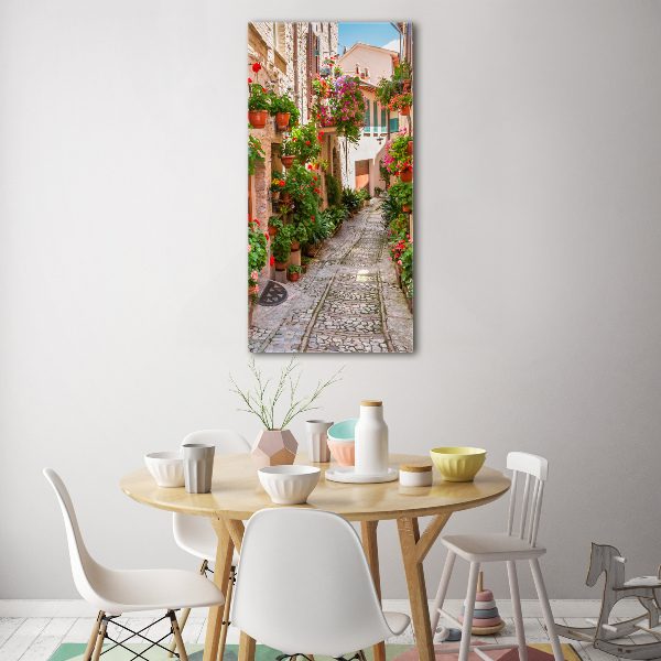Quadro in vetro acrilico verticale Strade italiane
