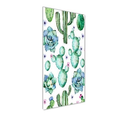 Quadro acrilico verticale Cactus
