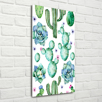 Quadro acrilico verticale Cactus