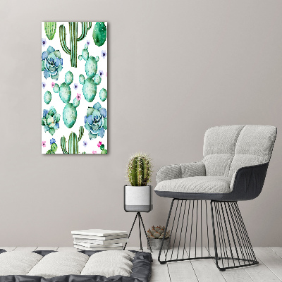 Quadro acrilico verticale Cactus