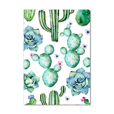 Quadro acrilico verticale Cactus
