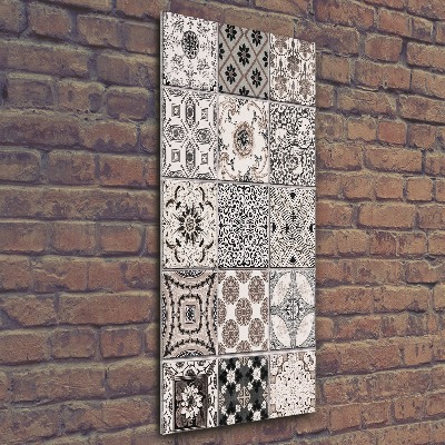 Quadro in vetro acrilico verticale Piastrelle in ceramica