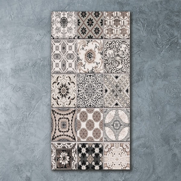 Quadro in vetro acrilico verticale Piastrelle in ceramica