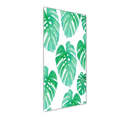 Quadro acrilico verticale Monstera