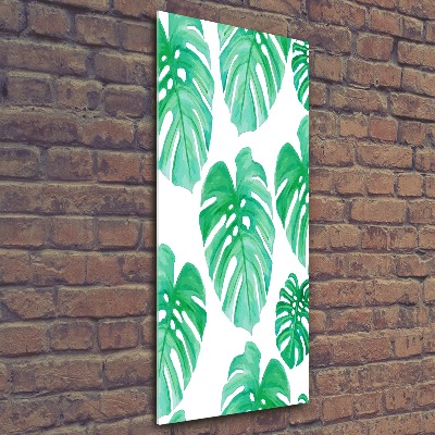 Quadro acrilico verticale Monstera