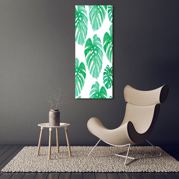 Quadro acrilico verticale Monstera