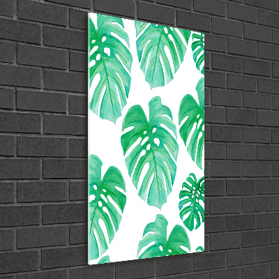 Quadro acrilico verticale Monstera