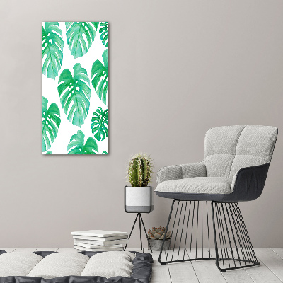 Quadro acrilico verticale Monstera
