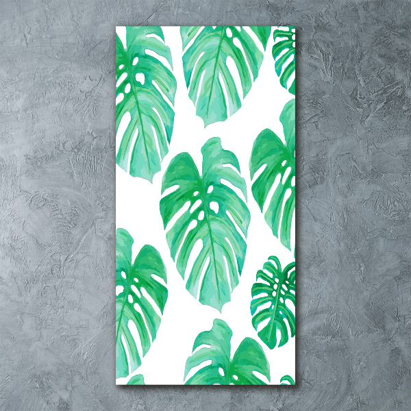 Quadro acrilico verticale Monstera