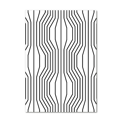 Quadro in vetro acrilico verticale Linee geometriche