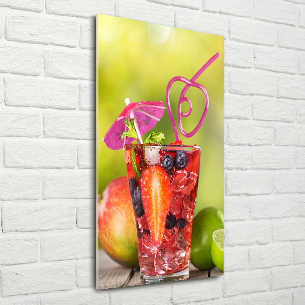 Quadro in vetro acrilico verticale Cocktail di frutta