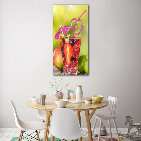 Quadro in vetro acrilico verticale Cocktail di frutta