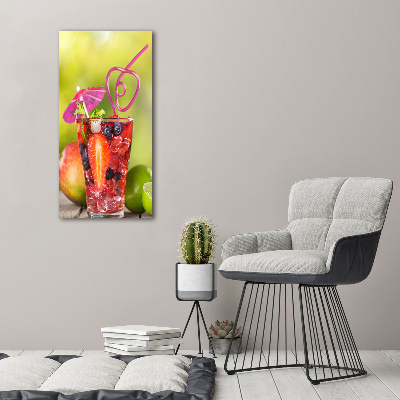 Quadro in vetro acrilico verticale Cocktail di frutta