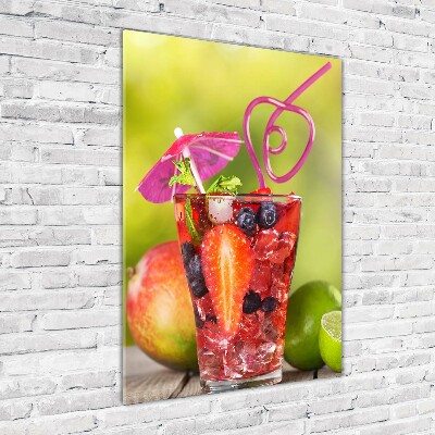 Quadro in vetro acrilico verticale Cocktail di frutta