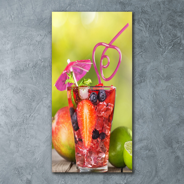 Quadro in vetro acrilico verticale Cocktail di frutta