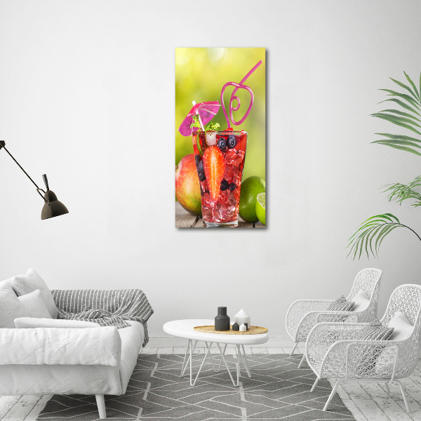 Quadro in vetro acrilico verticale Cocktail di frutta