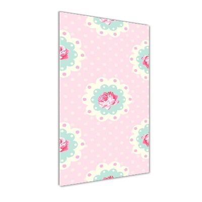 Quadro in vetro acrilico verticale Rose