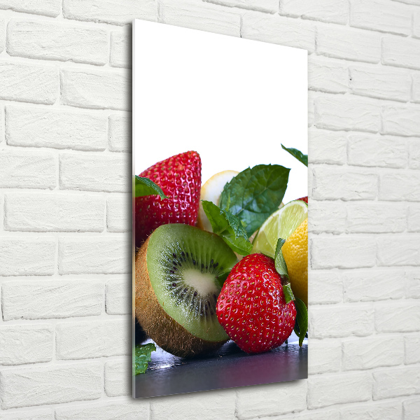 Quadro acrilico verticale Frutta