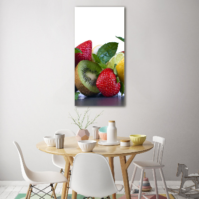 Quadro acrilico verticale Frutta