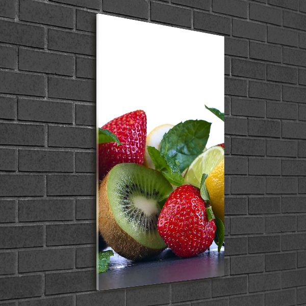 Quadro acrilico verticale Frutta